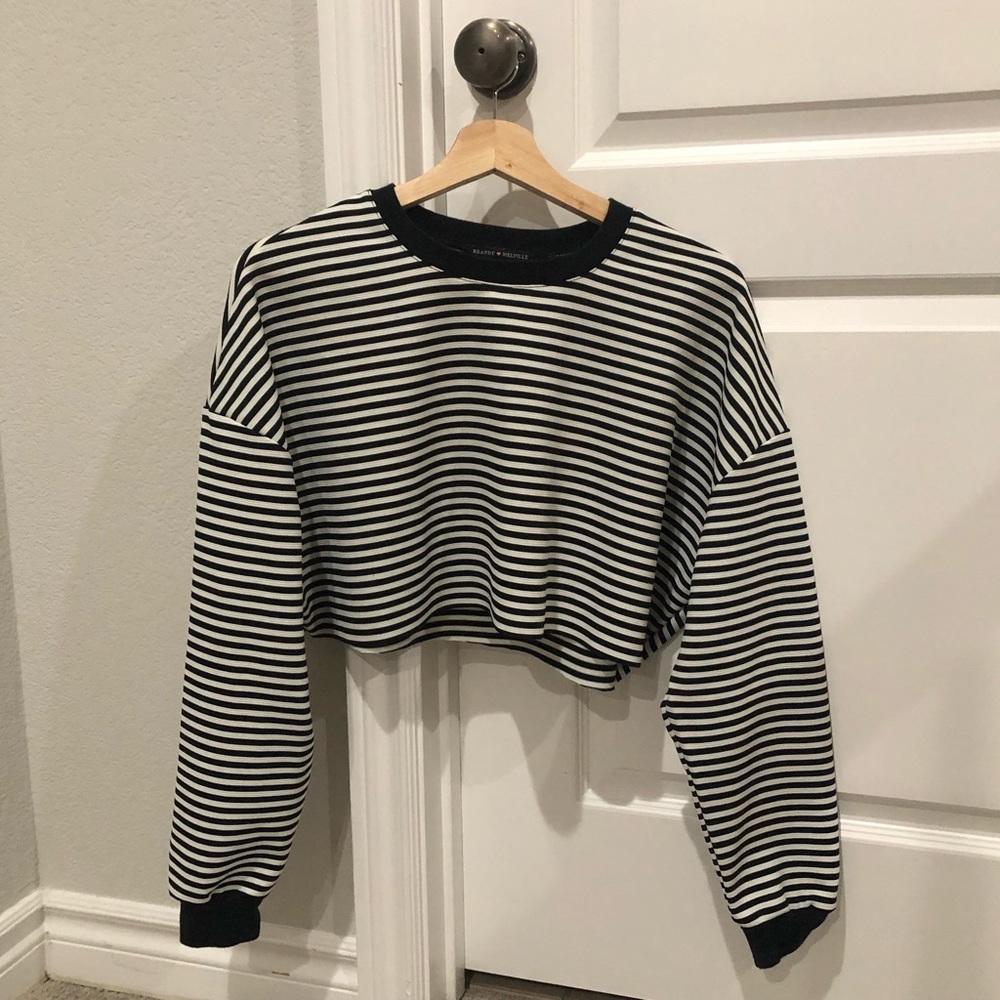Brandy Melville Long Sleeve Crop Top